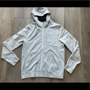 Lululemon City Sweat Zip Hoodie in Heathered Ultra Light Grey Size Large